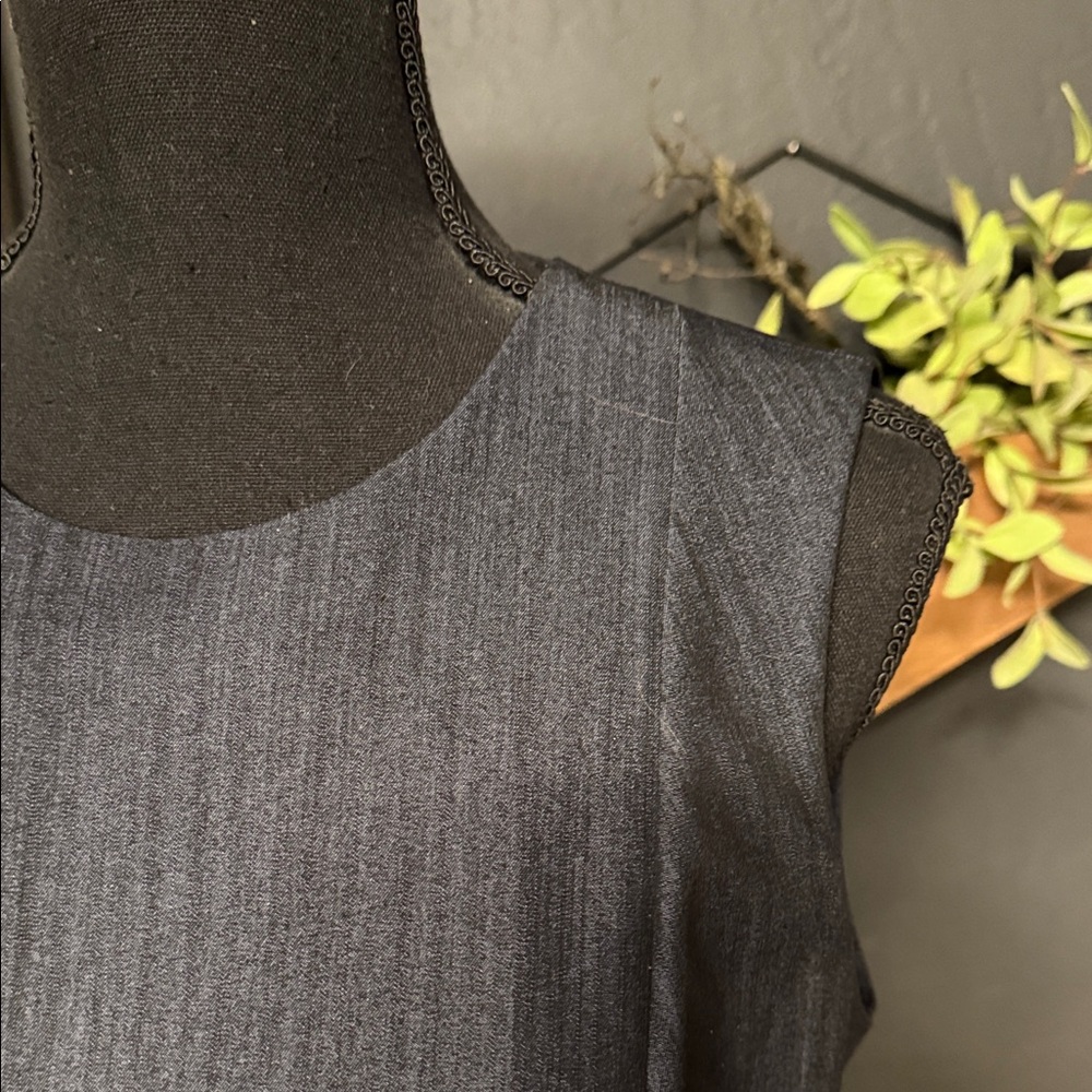 Elegant Black Sleeveless Dress - Picture 3 of 4